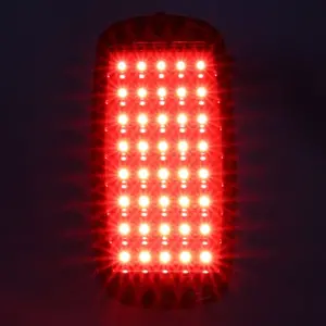 Tail Light Lens - Red - 40 Red Sequential LED -  60-66 Chevy GMC CK Fleetside Truck - Image 2 of 4