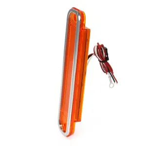 Side Marker - 15 Amber LED - with SS Trim - LH or RH - 73-80 Chevy GMC Pickup Truck Blazer Jimmy Suburban - Image 3 of 4