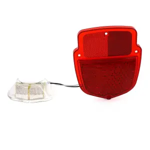 Tail Light Lens - Red Lens - 38 Red LED - 12 White License Lamp LED - LH - 55-66 Ford F100 F250 Flareside Truck - Image 1 of 4