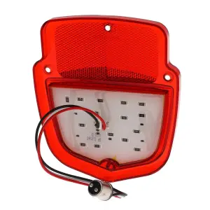 Tail Light Lens - Red Lens - 38 Red LED - RH - 55-66 Ford F100 F250 Flareside Truck - Image 4 of 4