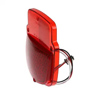 Tail Light Lens - Red Lens - 38 Red LED - RH - 55-66 Ford F100 F250 Flareside Truck - Image 3 of 4