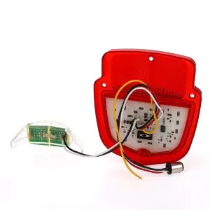 Tail Light Lens - Red Lens - 38 Red Sequential LED - 12 White License Lamp LED - LH - 55-66 Ford F100 F250 Flareside Truck - Image 3 of 4