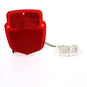 Tail Light Lens - Red Lens - 38 Red Sequential LED - 12 White License Lamp LED - LH - 55-66 Ford F100 F250 Flareside Truck - Image 1 of 4