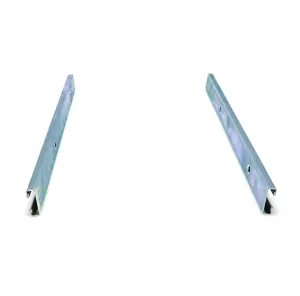 Door Glass Upper Rail Tracks - Pair - 55-59 Chevy GMC Pickup Truck Suburban - Image 3 of 3