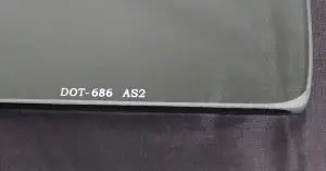 Quarter Glass - Green Tint - LH or RH - 62-65 Chevy II Nova Coupe - Image 3 of 3