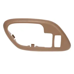 2000 GMC C3500 Front Door Handle Bezel - with Power Door Lock Hole - LH - Beige - 95-00 Chevy GMC C/K OBS Pickup Truck SUV
