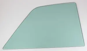 Quarter Glass - Green Tint - LH or RH - 66-67 Chevy II Nova 2 Door Sedan Post - Image 1 of 3