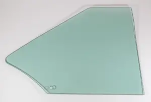 Quarter Glass - Green Tint - LH - 68-72 Chevy II Nova Coupe; 71-72 Ventura Coupe - Image 1 of 3