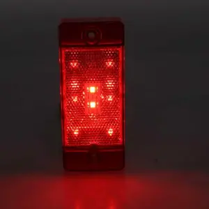 Rear Side Marker Lens - Red - 8 Red LED - LH or RH - 70-72 F100 F250 F350 70-77 Bronco - Image 2 of 4