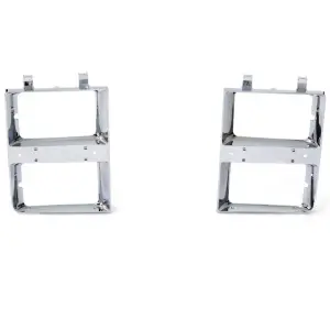 Headlamp Bezels - Chrome - Dual Headlamp - Pair - 83-84 Chevy GMC CK Truck Blazer Jimmy Suburban - Image 1 of 4