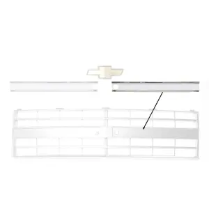 Center Grille Molding - Dual Headlamp - LH - 85-88 Chevy CK Truck Blazer Suburban - Image 5 of 5