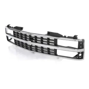 Premium Grille Shell - Chrome Black - Dual Headlight - 88-93 Chevy CK OBS Truck SUV - Image 2 of 6