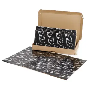 SilentDrive Pro Mat Sound Deadener Kit - Black Silver - Box of 10 Sheets - 43 Square Feet - Image 1 of 4