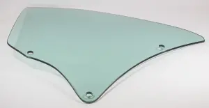 Quarter Glass - Green Tint - LH - 66-67 GM A-Body Coupe - Image 2 of 3