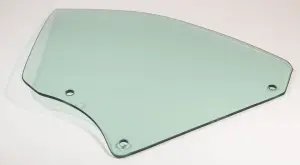 Quarter Glass - Green Tint - LH - 66-67 GM A-Body Convertible - Image 2 of 3