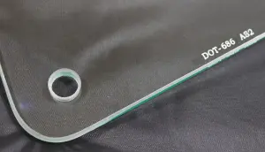 Quarter Glass - Clear - RH - 68-72 GM A-Body Convertible - Image 3 of 3