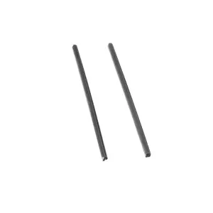 Vent Window Division Bar Weatherstrip - Pair with Clips - 67-72 Dodge Plymouth A-Body 67-70 B-Body - Image 2 of 6