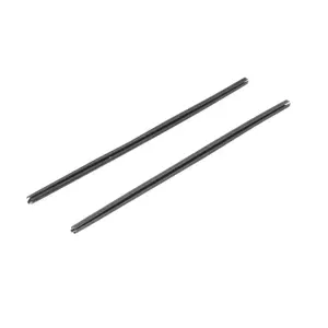 Vent Window Division Bar Weatherstrip - Pair with Clips - 67-72 Dodge Plymouth A-Body 67-70 B-Body - Image 3 of 6
