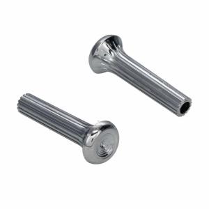 Door Lock Knobs - Chrome Pair - 69-70 All GM Cars except 70 Camaro Firebird - Image 3 of 6