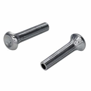 Door Lock Knobs - Chrome Pair - 69-70 All GM Cars except 70 Camaro Firebird - Image 4 of 6