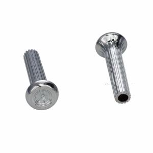 Door Lock Knobs - Chrome Pair - 69-70 All GM Cars except 70 Camaro Firebird - Image 6 of 6