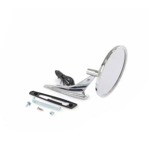 Outside Door Mirror - Chrome with Bowtie and LED Signal - LH - 66-68 Chevelle Camaro 66-72 Chevy II Nova - Image 3 of 5