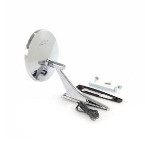 Outside Door Mirror - Chrome with Bowtie and LED Signal - LH - 66-68 Chevelle Camaro 66-72 Chevy II Nova - Image 1 of 5