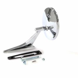 Outside Door Mirror - Chrome with Bowtie - RH - 66-68 Chevelle Camaro 66-72 Chevy II Nova - Image 4 of 4