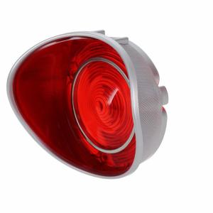 Tail Light Lens - Red - with Stainless Trim - LH - 71 Chevelle Malibu - Image 2 of 5
