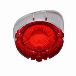 Tail Light Lens - Red - with Stainless Trim - LH - 71 Chevelle Malibu - Image 4 of 5