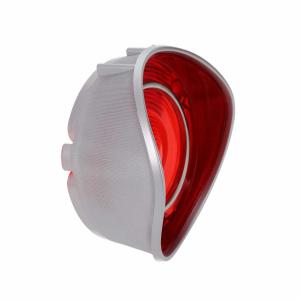 Tail Light Lens - Red - with Stainless Trim - LH - 71 Chevelle Malibu - Image 5 of 5