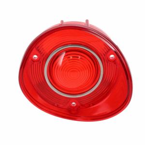Tail Light Lens - Red - with Stainless Trim - RH - 72 Chevelle Malibu - Image 1 of 5