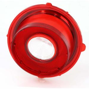 Back-Up Lamp Lens - Red with Stainless Trim - RH - 70-73 Camaro RS - Image 4 of 5