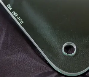 Quarter Glass - Green Tint - LH - 68-72 GTO Coupe - Image 3 of 3