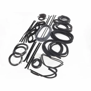Weatherstrip Kit - w/ Chrome Lock Strip - 41 pcs - 80 Chevy GMC CK Suburban with Barn Doors - Image 3 of 5