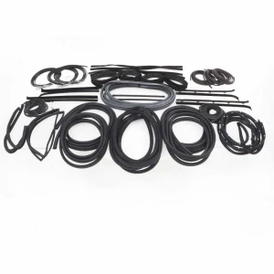 Weatherstrip Kit - w/ Chrome Lock Strip - 41 pcs - 80 Chevy GMC CK Suburban with Barn Doors - Image 4 of 5