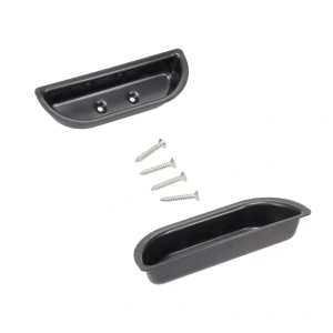 Door Armrest Finger Cup – Metal – Pair – 73-79 Ford Trucks 78-79 Bronco - Image 5 of 6