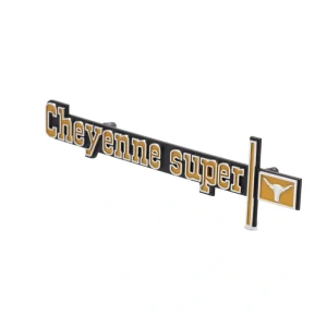 Dash Emblem - Cheyenne Super - 73-74 Chevy CK Truck SUV - Image 6 of 6