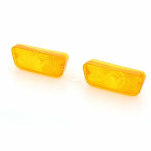 Park Lamp Lenses - Amber - Pair - 67-69 Ford Truck - Image 1 of 6