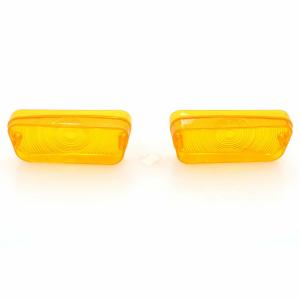 Park Lamp Lenses - Amber - Pair - 67-69 Ford Truck - Image 4 of 6