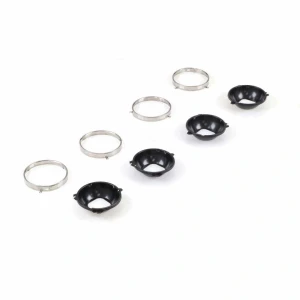 Headlamp Mounting Bucket and Retaining Ring Set - 8 pcs - 67-72 GMC CK Truck SUV - Image 3 of 7