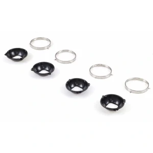 Headlamp Mounting Bucket and Retaining Ring Set - 8 pcs - 67-72 GMC CK Truck SUV - Image 4 of 7