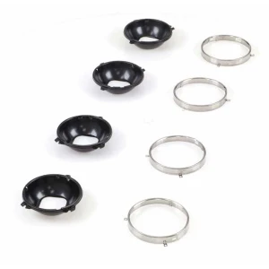 Headlamp Mounting Bucket and Retaining Ring Set - 8 pcs - 67-72 GMC CK Truck SUV - Image 5 of 7