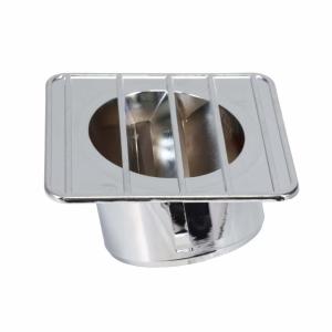 Defrost Outlet - Chrome LH - 67-72 Chevy GMC CK Truck - Image 6 of 8