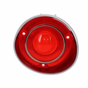 Tail Light Lens - Red - with Stainless Trim - RH - 71 Chevelle Malibu - Image 1 of 5
