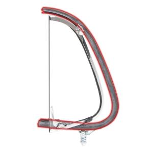 Vent Window Weatherstrips – Pair – 48-52 Ford F1 F2 - Image 2 of 5