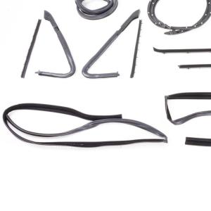Weatherstrip Kit - Chrome Lock Strip - 36pcs - 81-85 Chevy GMC CK Suburban with Barn Doors - Image 5 of 5