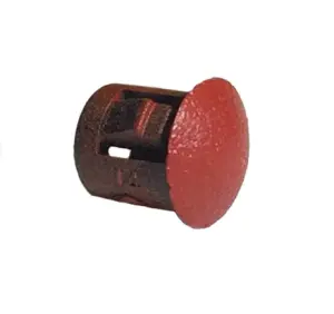 Mopar A / B Body Vent Window Regulator Access Hole Plug (Red) - Image 1 of 2