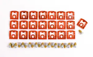 1971 Plymouth Valiant Back Glass Molding Clips &amp; Screw Set - 68-76 Dodge Plymouth A-Body (except 70-76 Fastback)