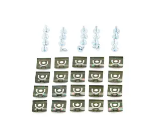 1967 Plymouth Satellite Back Glass Molding Clip Set (40pcs) - 66-67 Dodge Plymouth B-Body 2DR Hardtop